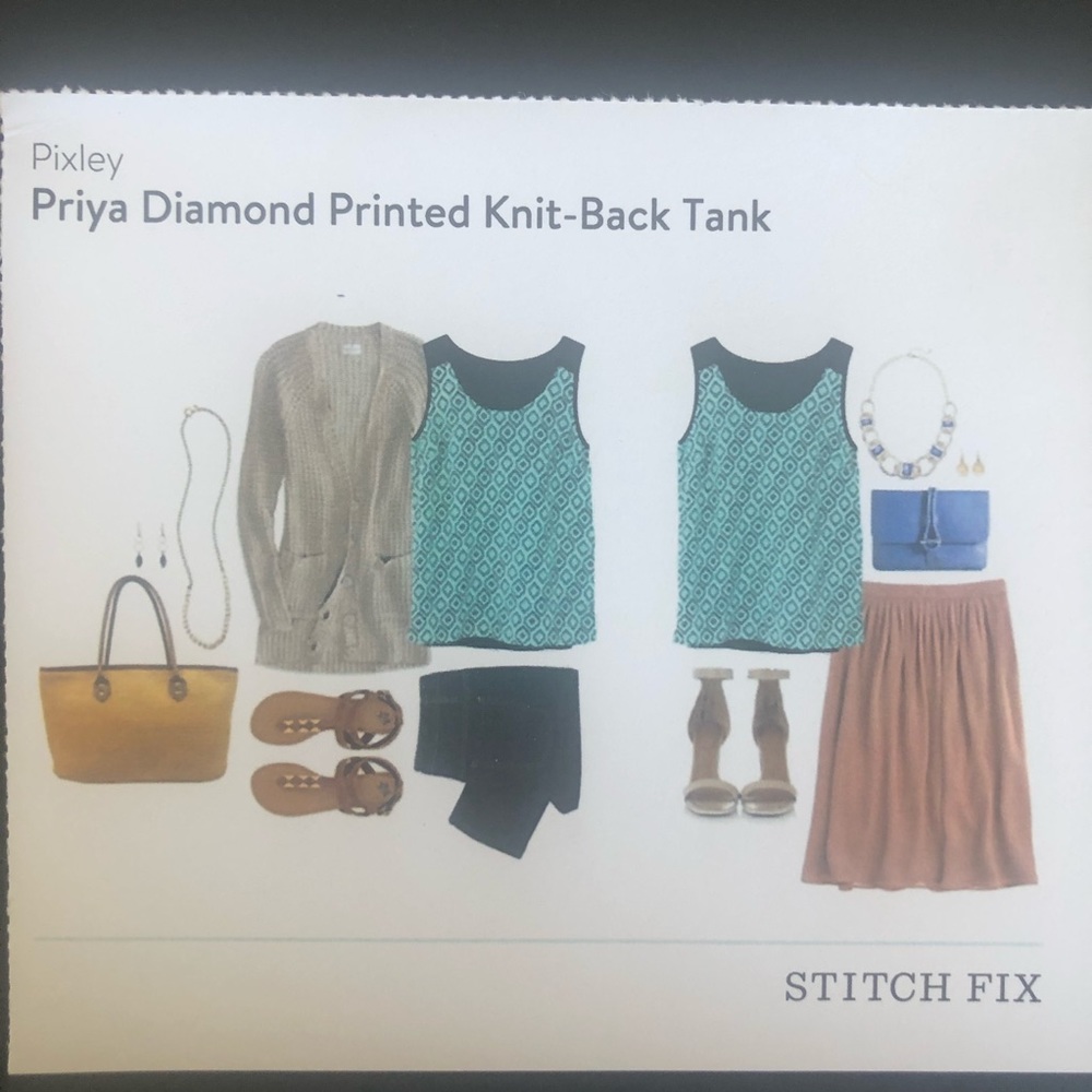 Pixley knit back tank size xl Stitch Fix